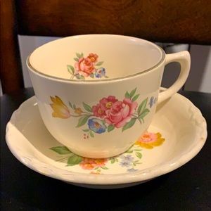 VintageScioHazelPorcelainCup8ozW/VintageScioSaucer